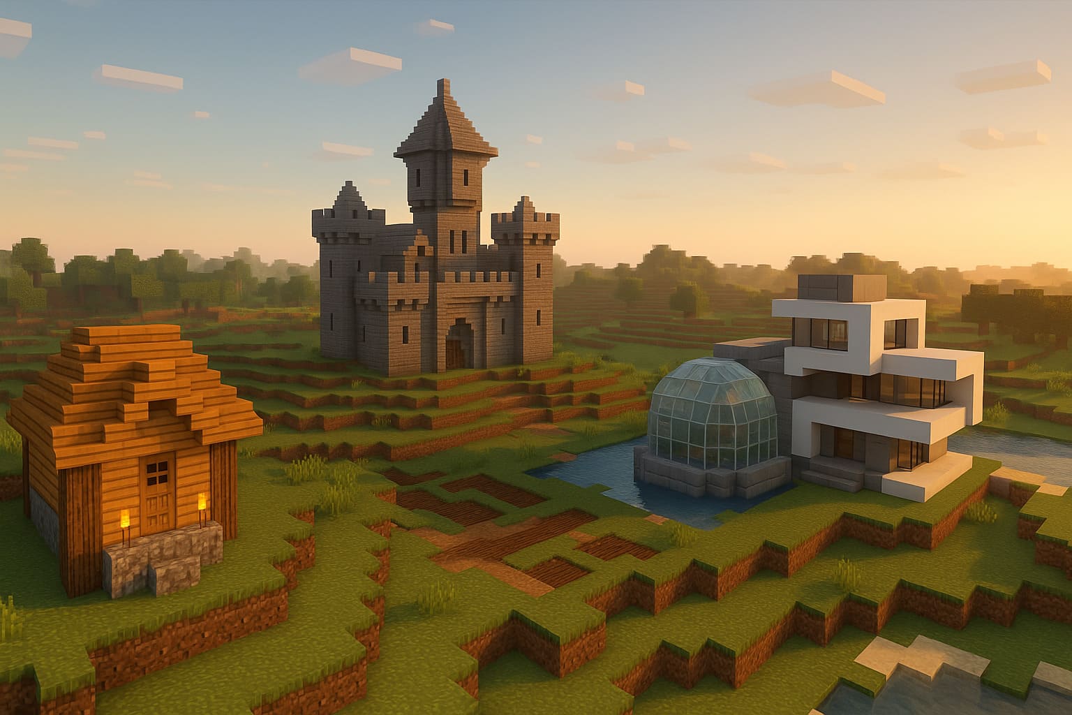 minecraft постройки